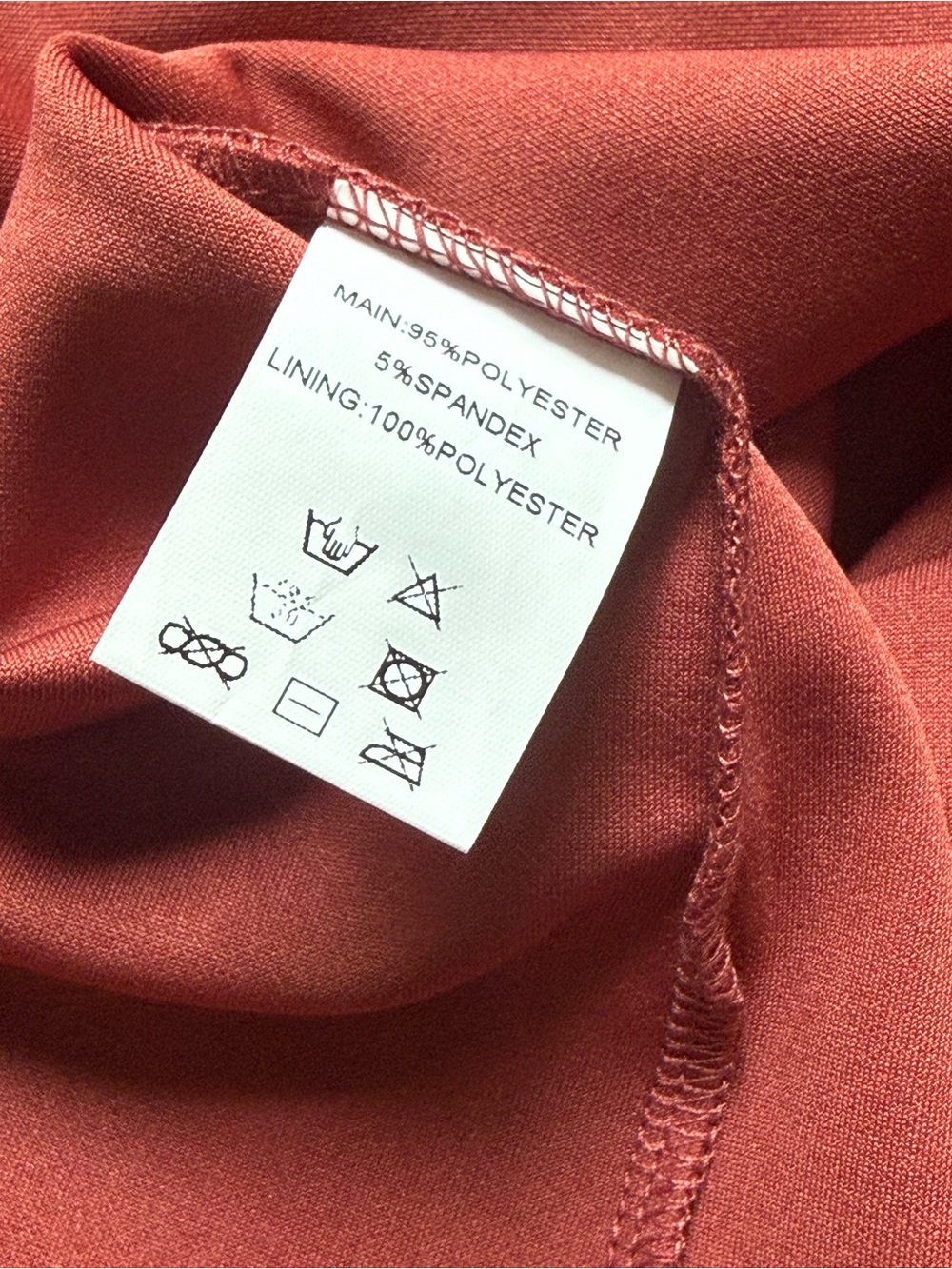 🆕 Hello Molly “Quiet Dancer” Rust Asymmetrical Midi Dress / NWT! / L - Picture 8 of 9